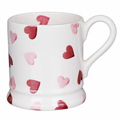 Pink Hearts Half Pint Mug