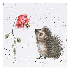 ‘Busy As A Bee’ Hedgehog Greetings Card